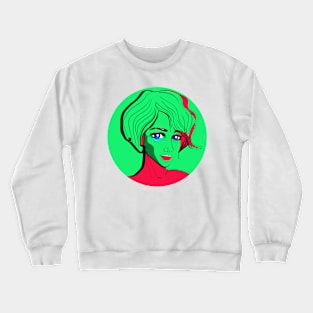 Pop Art Girl Crewneck Sweatshirt